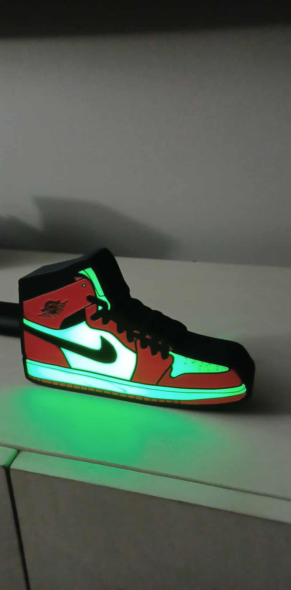 Jordan Shoe LED light box – custom 3D printed – Lit Layer Creations